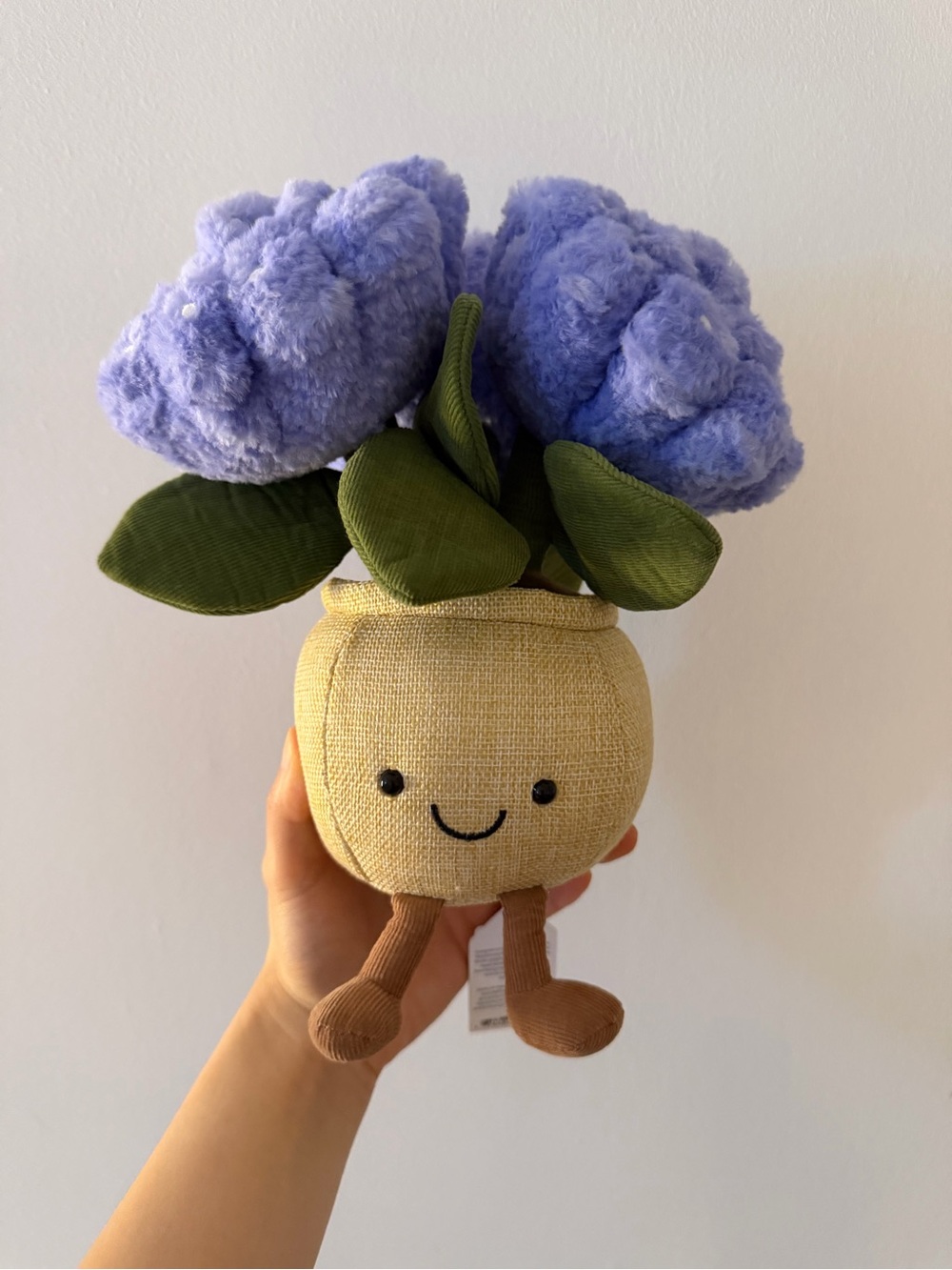 Jellycat Lavender Bloom Plush Pot with Green Leaves